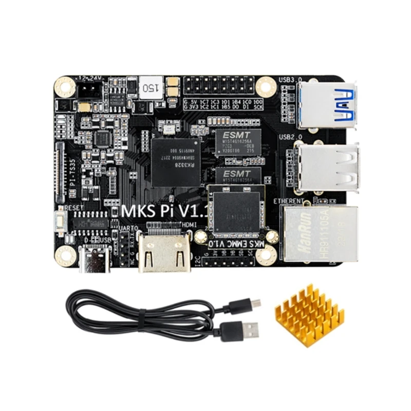 Плата управления MKS PI V1.1, устройство для управления 3d-принтером 64 бит, четырехъядерный, Φ PI-TS35, дисплей Klipper Screen для Voron
Плата управления MKS PI V1.1, устройство для управления 3d-принтером 64 бит, четырехъядерный, Φ PI-TS35, дисплей Klipper Screen для Voron
