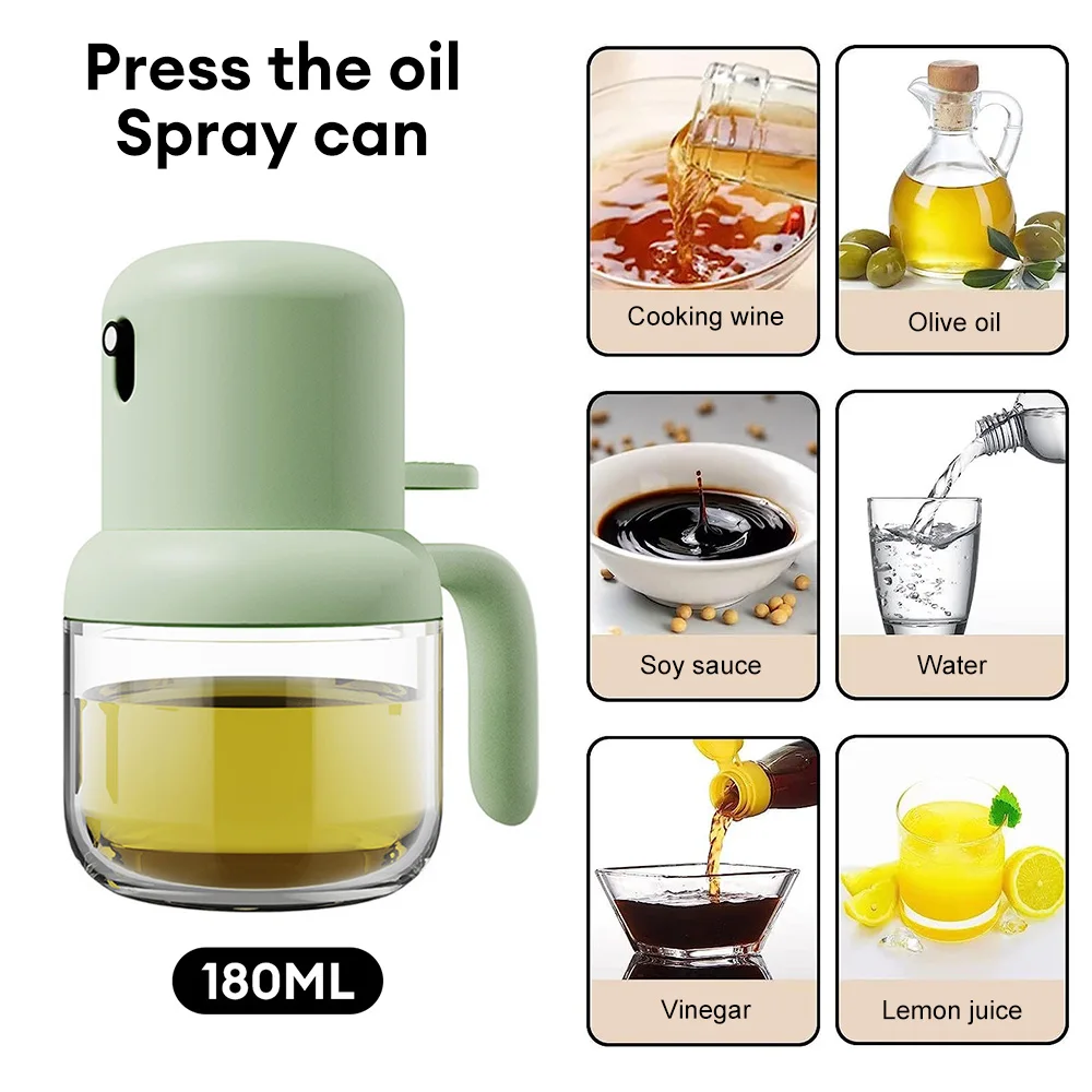 180ml Oil Dispenser Bottle Glass Kitchen Spray Oil Sprayer BBQ Picnic Baking CooKing Olive Oil Sprayer Vinegar Soy Sauce Bottle 
180ml Oil Dispenser Bottle Glass Kitchen Spray Oil Sprayer BBQ Picnic Baking CooKing Olive Oil Sprayer Vinegar Soy Sauce Bottle