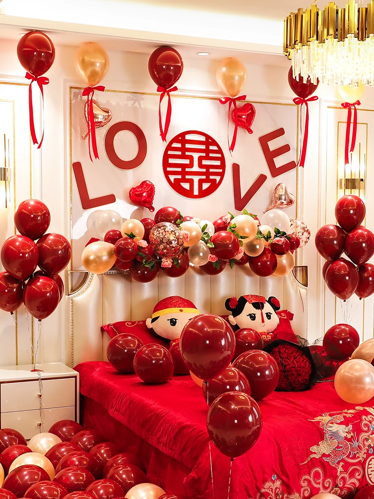Balloon wedding decoration bedroom creative man new house wedding simple atmosphere net red
Balloon wedding decoration bedroom creative man new house wedding simple atmosphere net red