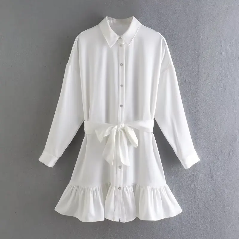 SuperAen European and American Dresses New 2022 Spring and Autumn Solid Color Wild Cotton Fashion Belt Long Sleeve Women Dress
SuperAen European and American Dresses New 2022 Spring and Autumn Solid Color Wild Cotton Fashion Belt Long Sleeve Women Dress