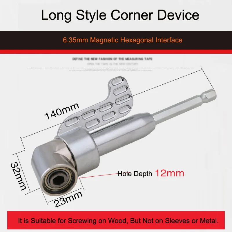 105-degree Elbow Electric Corner With Effort-saving Bend Screwdriver bit Corner In Tight Spaces
105-degree Elbow Electric Corner With Effort-saving Bend Screwdriver bit Corner In Tight Spaces