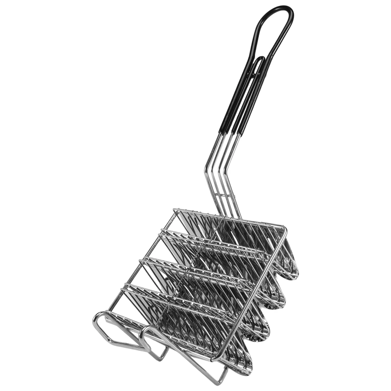 Taco Fryer Basket, Taco Shell Fryer, Holds 4 Shells Deep Fryer Taco Holders Basket With Grip Handle Taco Holder Stand
Taco Fryer Basket, Taco Shell Fryer, Holds 4 Shells Deep Fryer Taco Holders Basket With Grip Handle Taco Holder Stand