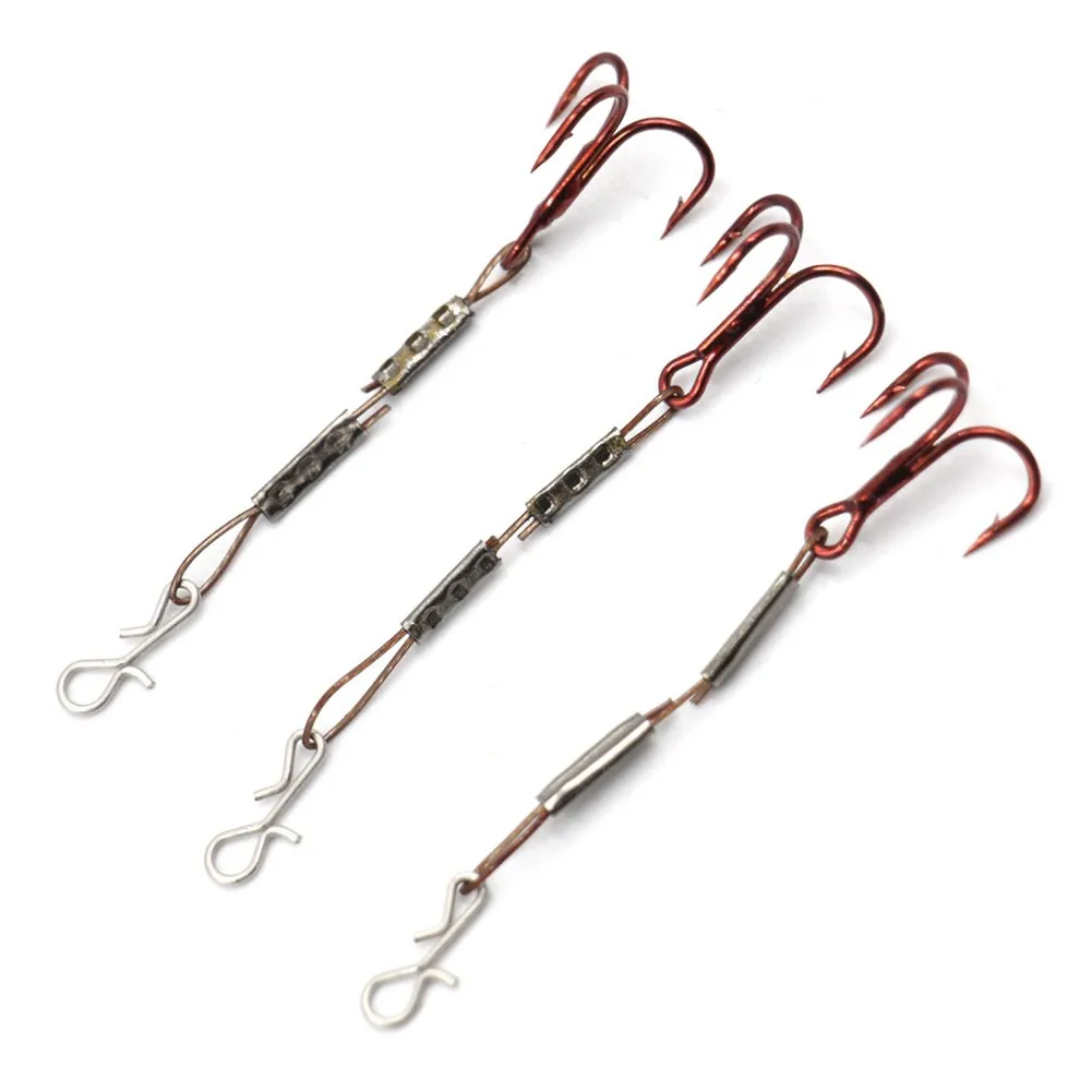 Durable Treble Hooks High Quality Perch Predator Random Color Set Stainless Steel Treble Hook 3pcs Bass Pike Stinger
Durable Treble Hooks High Quality Perch Predator Random Color Set Stainless Steel Treble Hook 3pcs Bass Pike Stinger