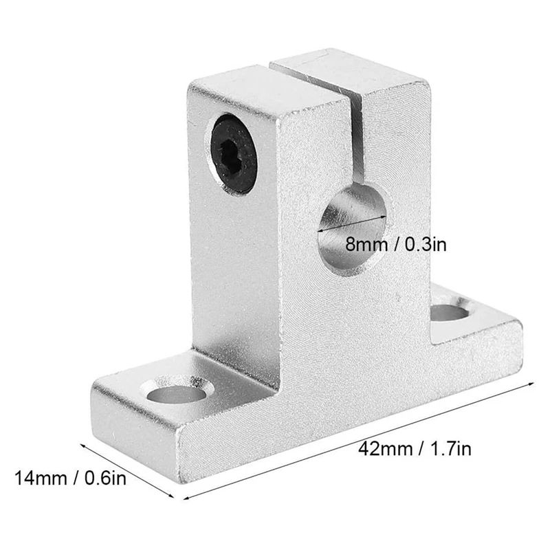 4Pcs SK8 Mounting Bracket, Mounting Bracket Aluminum Alloy Hardware Accessories Vertical Rail With Linear Rail
4Pcs SK8 Mounting Bracket, Mounting Bracket Aluminum Alloy Hardware Accessories Vertical Rail With Linear Rail