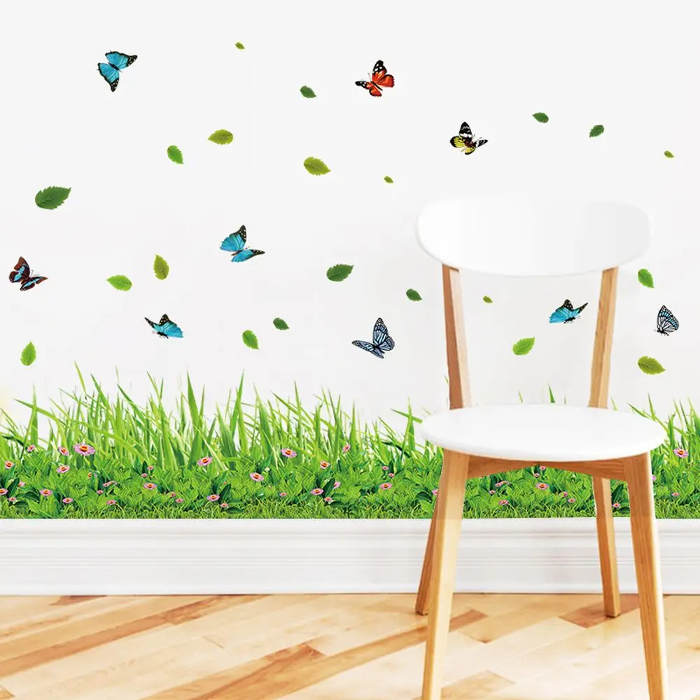 Green Grass Baseboard Spring Butterfly Flower Skirting Wall Stickers Waterproof Mural Decal DIY Kids Room Kitchen Home Decor
Green Grass Baseboard Spring Butterfly Flower Skirting Wall Stickers Waterproof Mural Decal DIY Kids Room Kitchen Home Decor