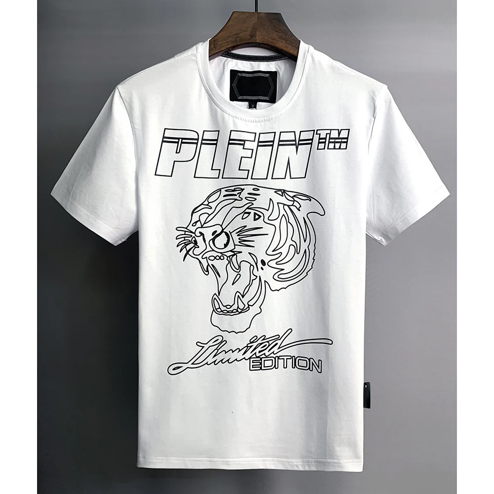 2022 new short sleeve t-shirt men's pure cotton tiger head line printed top fashion trend slim fit in spring and summer O-Neck
2022 new short sleeve t-shirt men's pure cotton tiger head line printed top fashion trend slim fit in spring and summer O-Neck