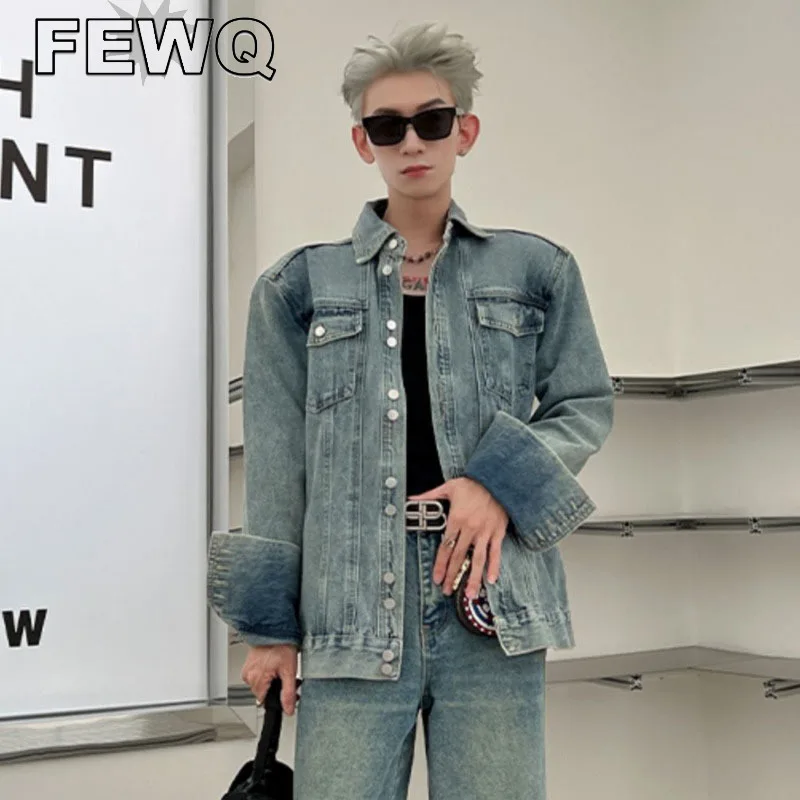 FEWQ Autumn High Street Men's Denim Jackets Shoulder Pad Male Washed Coats Vintage Korean Fashion Tops 2023 Stylish New 24B3178
FEWQ Autumn High Street Men's Denim Jackets Shoulder Pad Male Washed Coats Vintage Korean Fashion Tops 2023 Stylish New 24B3178