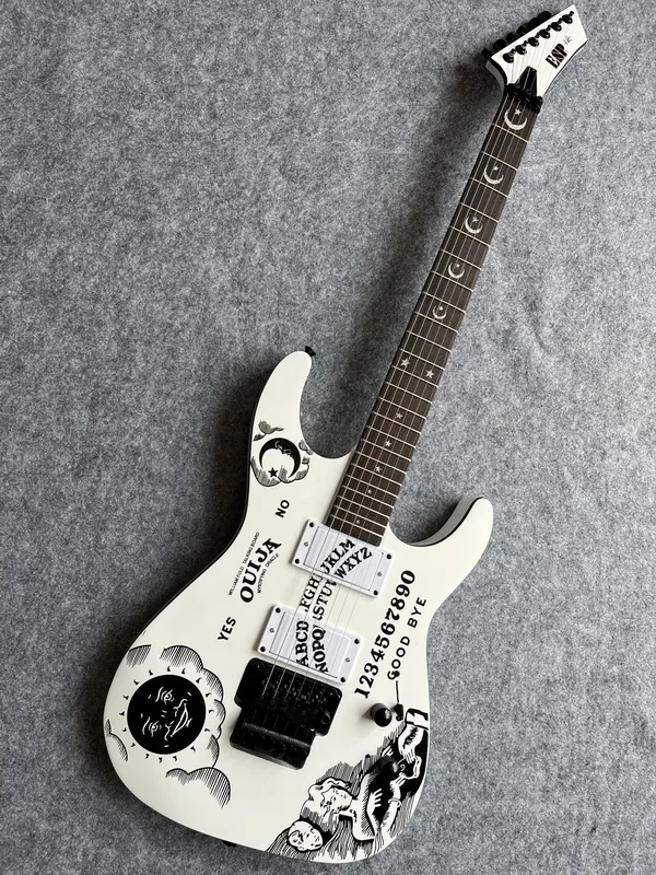 Top Quality ESP Custom Shop KH-2 Ouija Kirk Hammett Cynthia WHITE Electric Guitar FAST SHIPPING
Top Quality ESP Custom Shop KH-2 Ouija Kirk Hammett Cynthia WHITE Electric Guitar FAST SHIPPING