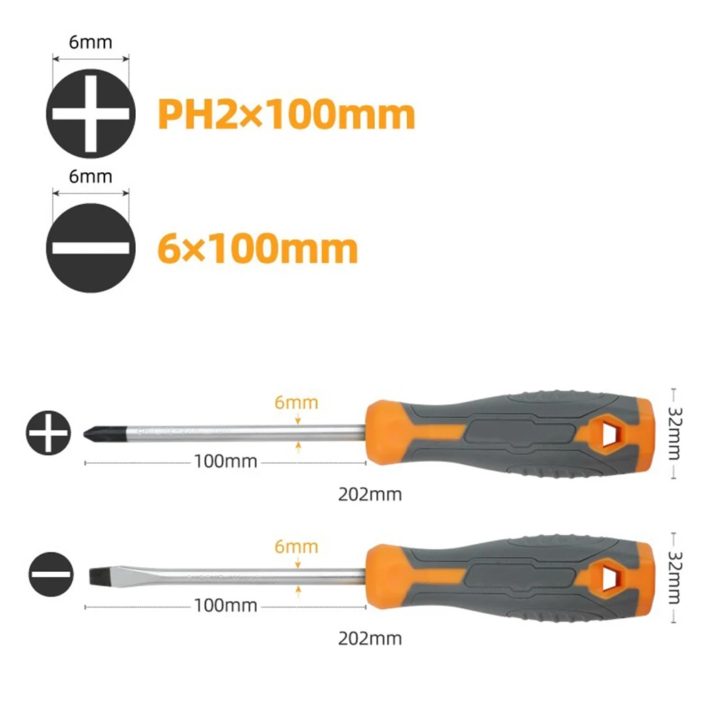 1/2pcs 4Inch Long Slotted Cross Screwdriver Magnetic Screwdriver With Rubber Handle For Smartphone Tablet Repairing Tools
1/2pcs 4Inch Long Slotted Cross Screwdriver Magnetic Screwdriver With Rubber Handle For Smartphone Tablet Repairing Tools