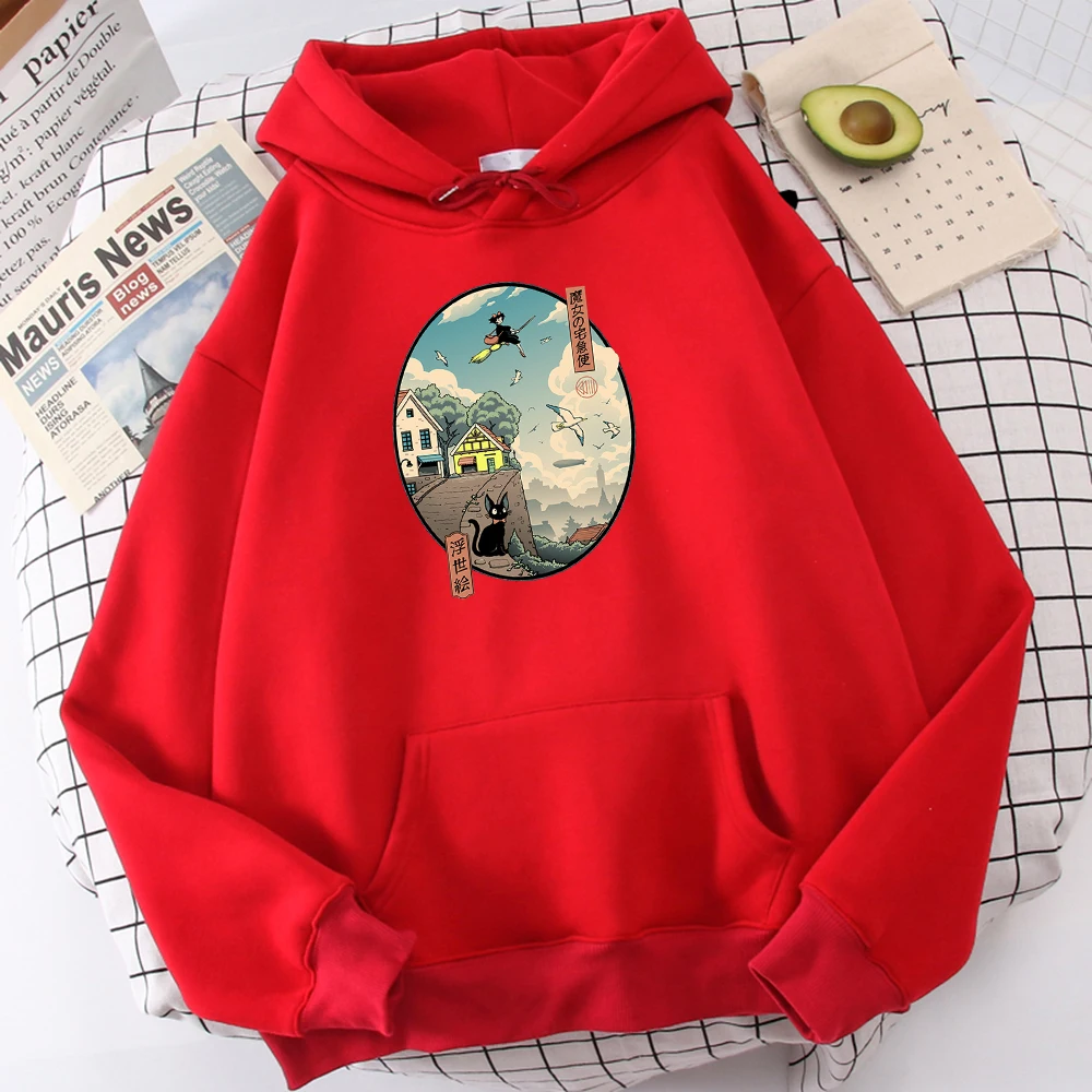 Ukiyo-E Kiki'S Delivery Service Hoodies For Men Gorgeous Hat Rope Sweatshirt Casual S-Xxl Top Retro Shoulder Drop Hoodie Male
Ukiyo-E Kiki'S Delivery Service Hoodies For Men Gorgeous Hat Rope Sweatshirt Casual S-Xxl Top Retro Shoulder Drop Hoodie Male