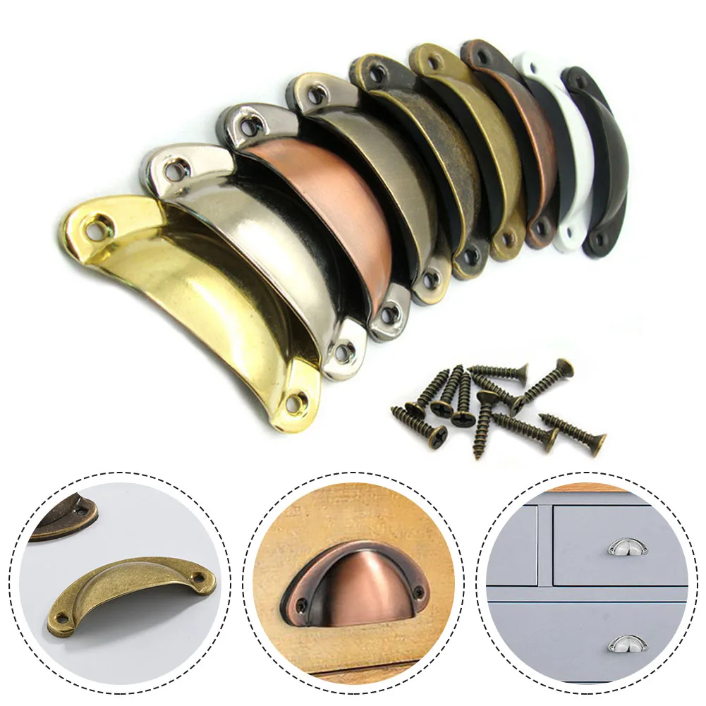 4/6PCS Retro Handle Pulls Drawer Metal Cabinet Door Handle Knobs Furniture Handware Kitchen Cupboard Antique Shell Pull Handles
4/6PCS Retro Handle Pulls Drawer Metal Cabinet Door Handle Knobs Furniture Handware Kitchen Cupboard Antique Shell Pull Handles