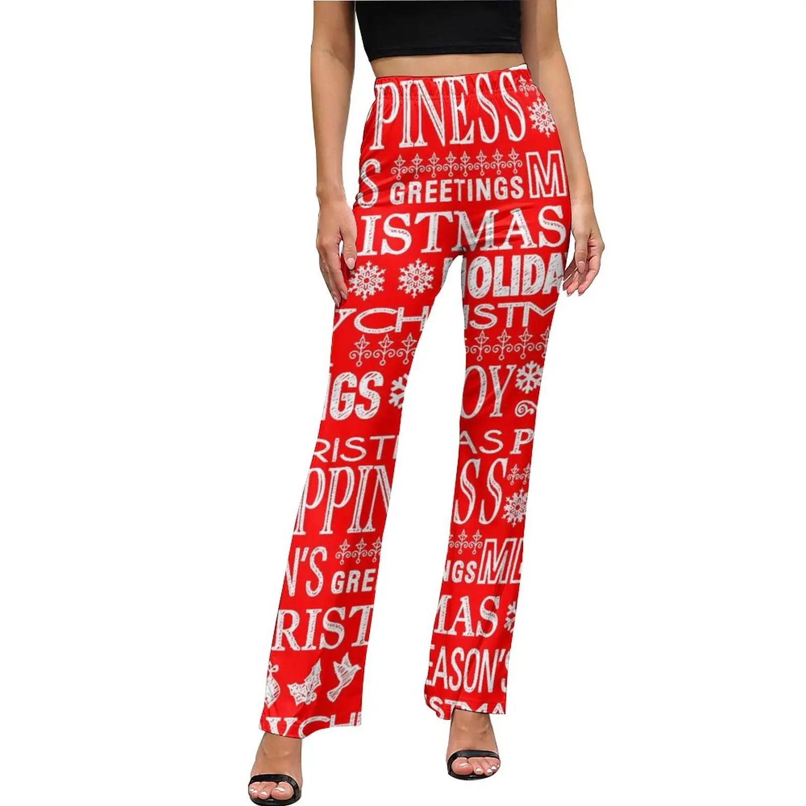 Red White Letter Print Casual Pants Womens Merry Christmas Print Slim Fit Harajuku Flare Pants Daily Home Pattern Trousers
Red White Letter Print Casual Pants Womens Merry Christmas Print Slim Fit Harajuku Flare Pants Daily Home Pattern Trousers