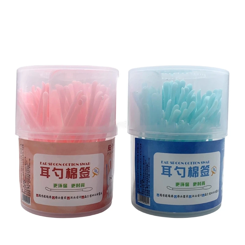 100Pcs 2 in 1 Ear Spoon and Cotton Swab Round Swabs Disposable Applicator Ear Wax Removal Dust Dirt Clean
100Pcs 2 in 1 Ear Spoon and Cotton Swab Round Swabs Disposable Applicator Ear Wax Removal Dust Dirt Clean