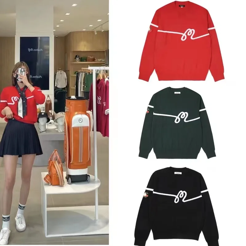 Korea Original Golf Dress Women's T-Shirt Pullover Versatile Loose Letter Crew Neck Sweater
Korea Original Golf Dress Women's T-Shirt Pullover Versatile Loose Letter Crew Neck Sweater