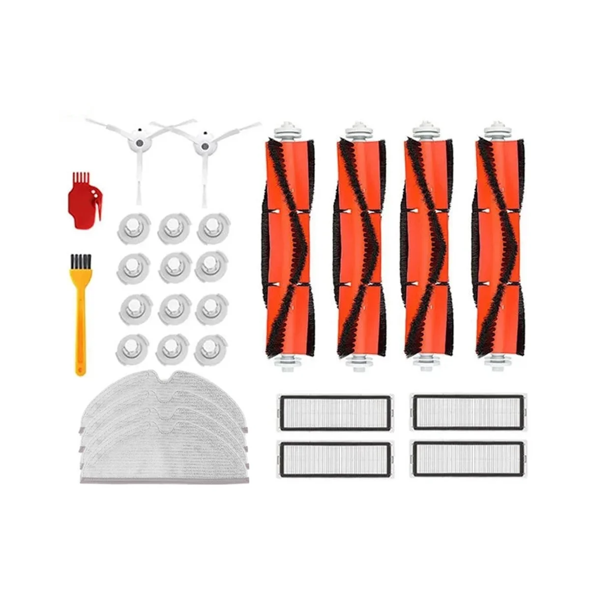 Чистые детали для пылесоса XiaoMi 1 1S Roborock S5 S6, моющаяся швабра, ткань, HEPA фильтр, основная щетка, боковая щетка
Чистые детали для пылесоса XiaoMi 1 1S Roborock S5 S6, моющаяся швабра, ткань, HEPA фильтр, основная щетка, боковая щетка