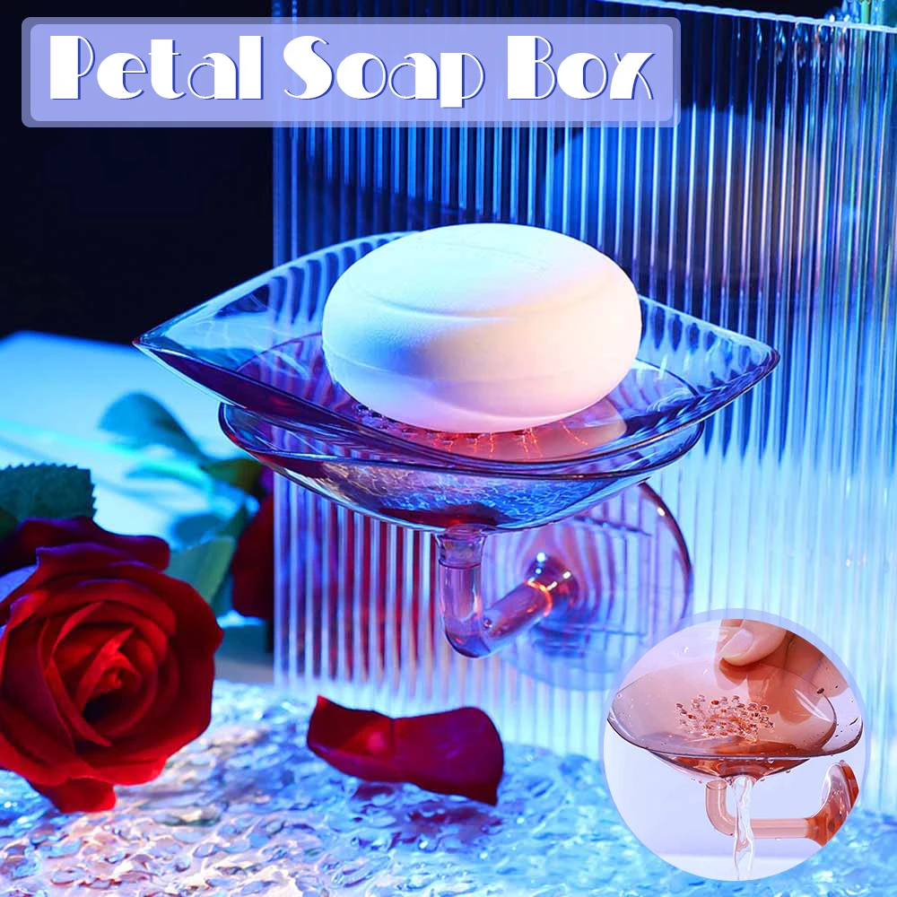 Peral Shape Uncovered Soap Dishes Punch Free Self Draining for Bathroom Shower Self-Emptying Soap Box 2020ing 
Peral Shape Uncovered Soap Dishes Punch Free Self Draining for Bathroom Shower Self-Emptying Soap Box 2020ing