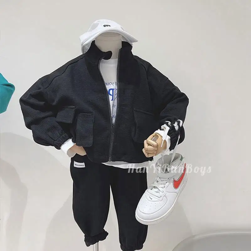 Autumn Children'S Clothing Children'S Suits Western-Style Boys Korean Fashion Sportswear Casual Fashionable Foot Two-Piece Suit
Autumn Children'S Clothing Children'S Suits Western-Style Boys Korean Fashion Sportswear Casual Fashionable Foot Two-Piece Suit