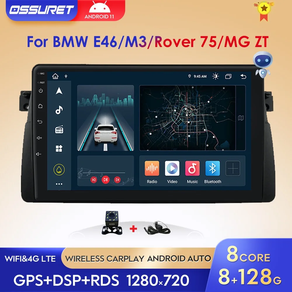 Мультимедийная система для BMW E46 M3 Coupe, мультимедийный проигрыватель с GPS, Wi-Fi, 4G, BT, SWC, FM, 75 мг, ZT, Android10.0
Мультимедийная система для BMW E46 M3 Coupe, мультимедийный проигрыватель с GPS, Wi-Fi, 4G, BT, SWC, FM, 75 мг, ZT, Android10.0
