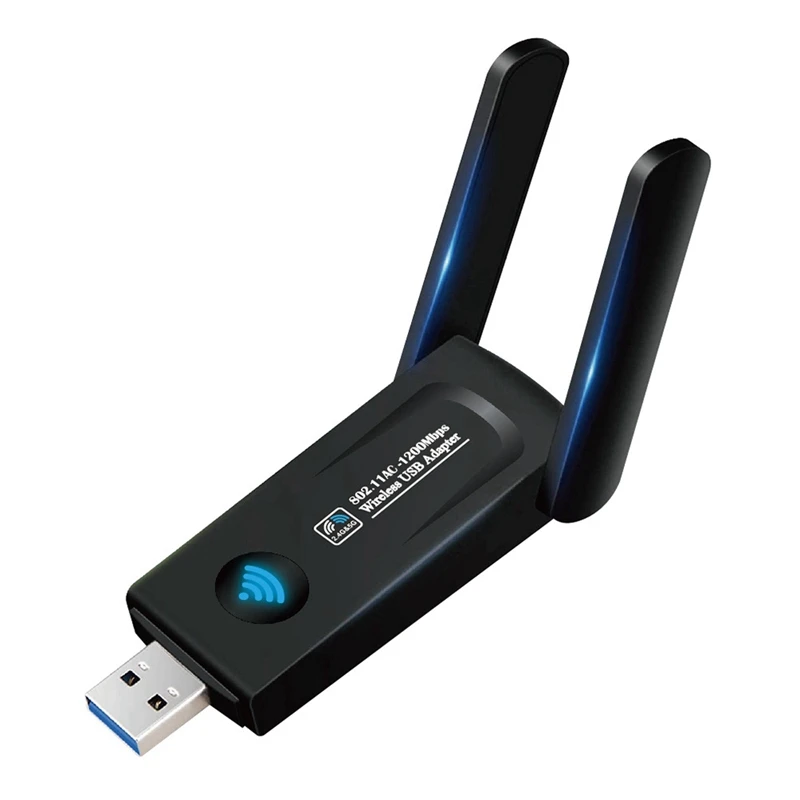 

USB Wifi Adapter 1200Mbps 2.4G & 5G Dual Band USB3.0 Gigabit Wireless Network Card WiFi Signal Receiver for PC