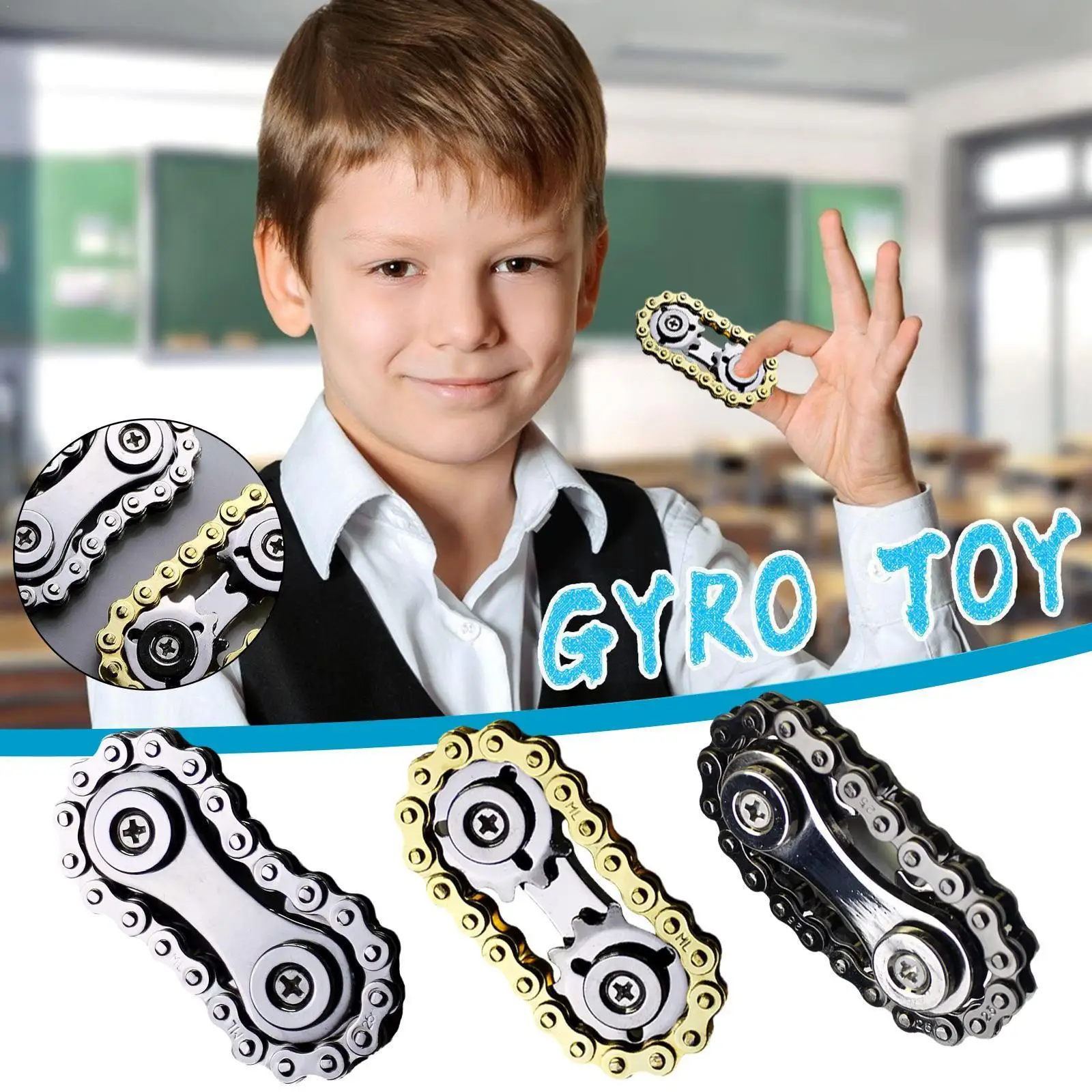 1pcs Fingertip Toys Gyro Sprocket Flywheel Fingertip Chain Christmas Gear Metal Roadbike Gifts Toy Spinner Fidget Kids O6S8
1pcs Fingertip Toys Gyro Sprocket Flywheel Fingertip Chain Christmas Gear Metal Roadbike Gifts Toy Spinner Fidget Kids O6S8