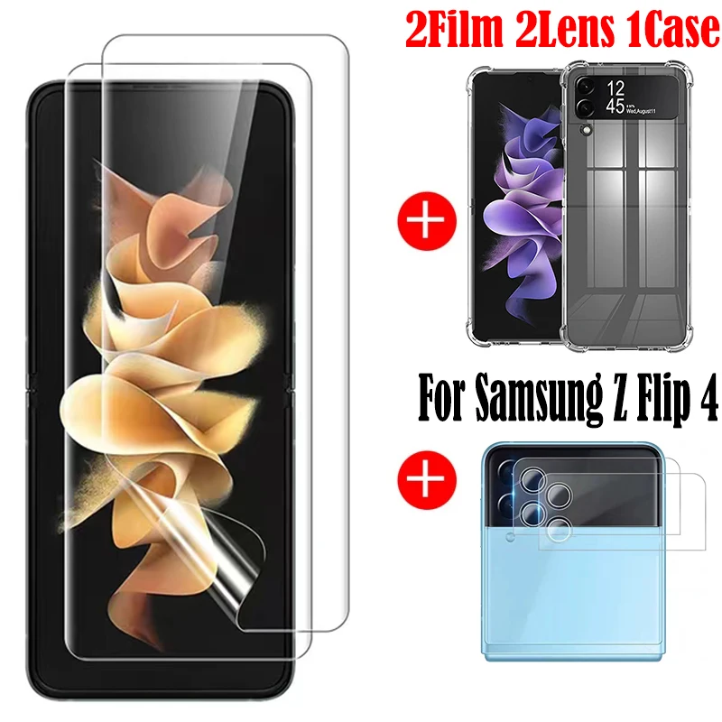 Гидрогелевая пленка для защиты экрана Samsung Z Flip 4 5G мягкий чехол Galaxy камеры не