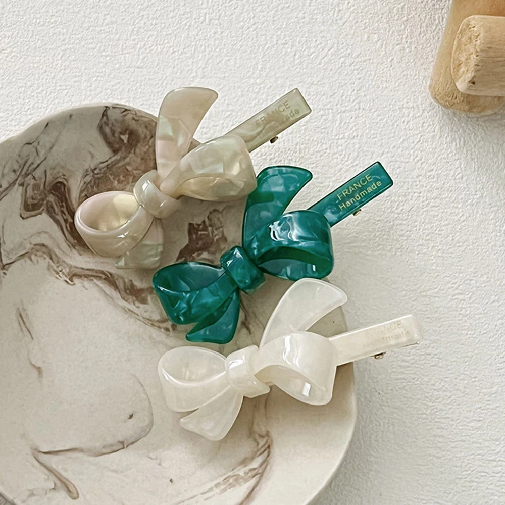 Lovely Acetate Duckbill Clip Hair Clip Cartoon Cute Bowknot Bangs Hair Claws For Women Temperament Hair Accessories Headwear New
Lovely Acetate Duckbill Clip Hair Clip Cartoon Cute Bowknot Bangs Hair Claws For Women Temperament Hair Accessories Headwear New