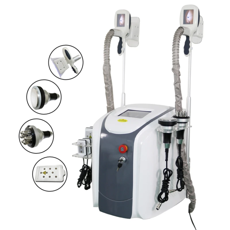 

Fat loss rf slimming machine 2 cryo handles cavitation vacuum cryolipolysis fat freezing machine