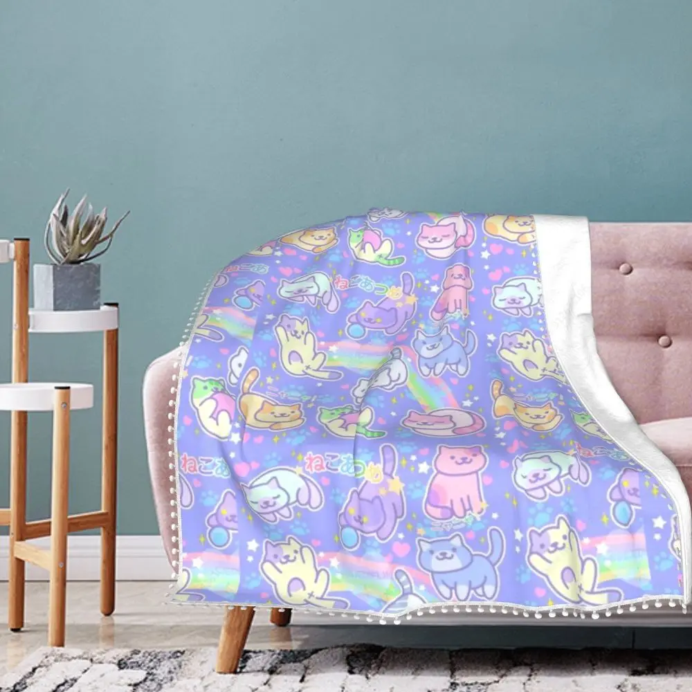 Colorful Cartoon Blanket Kids Blanket Throw Friends Rainbow Cat Purple Soft Blanket Dust Cover Sofa Bed Blankets for Adults Gift
Colorful Cartoon Blanket Kids Blanket Throw Friends Rainbow Cat Purple Soft Blanket Dust Cover Sofa Bed Blankets for Adults Gift