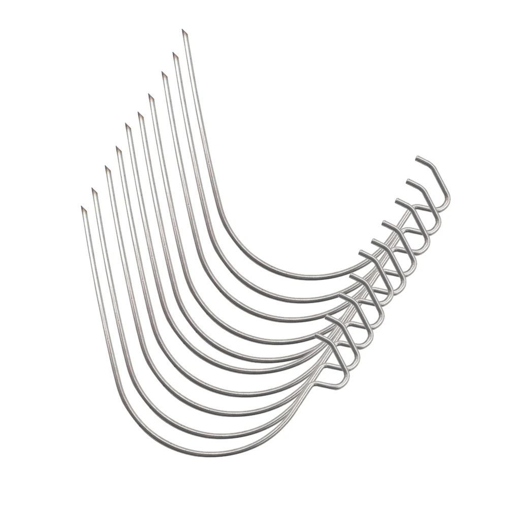 Wall-Mounted Stainless Steel Wall Hook Drywall Hooks Fixed Tip Hook for Mirror Photo Hanging Picture Hooks 10pcs
Wall-Mounted Stainless Steel Wall Hook Drywall Hooks Fixed Tip Hook for Mirror Photo Hanging Picture Hooks 10pcs
