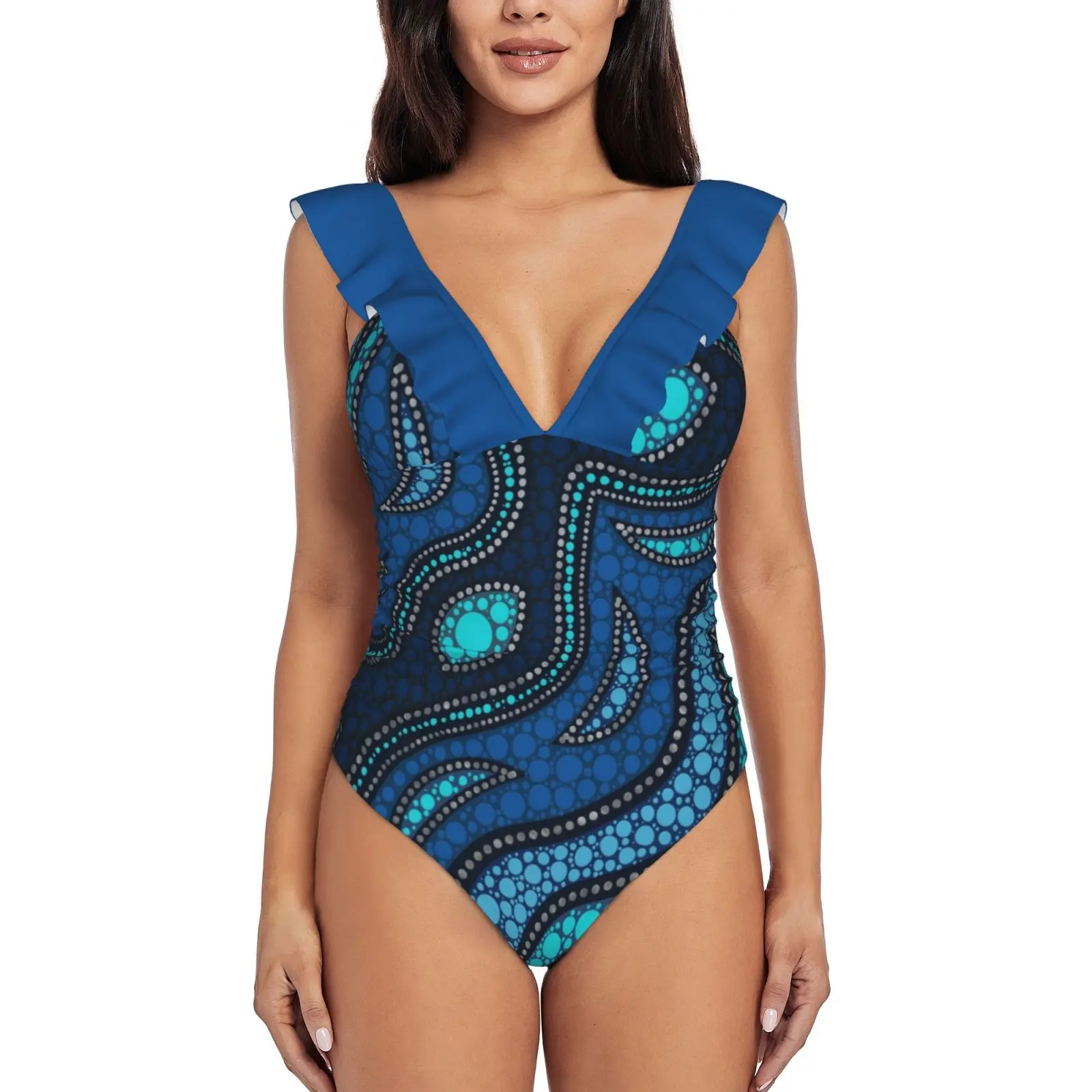 В горошек, искусство, аборигенный Австралийский стиль, #3, сексуальный цельный купальник, женский купальник, монокини, купальный костюм с обо... 
В горошек, искусство, аборигенный Австралийский стиль, #3, сексуальный цельный купальник, женский купальник, монокини, купальный костюм с обо...