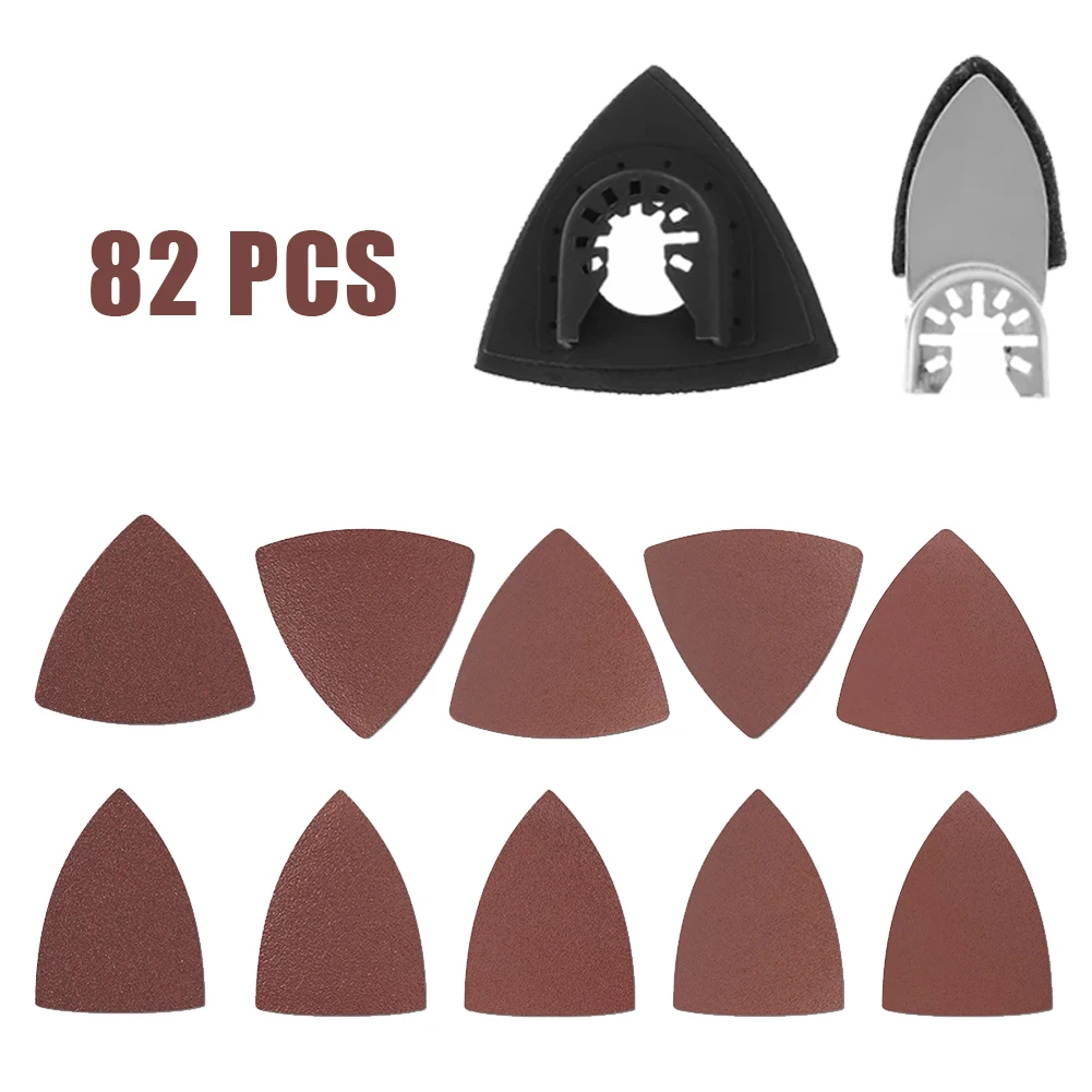 82pcs Sand Pad Triangular Finger Sand Pad Assorted Set 60/80/120/180/240Grit Abrasive Sandpaper Oscillating Multi Tool Saw Blade
82pcs Sand Pad Triangular Finger Sand Pad Assorted Set 60/80/120/180/240Grit Abrasive Sandpaper Oscillating Multi Tool Saw Blade
