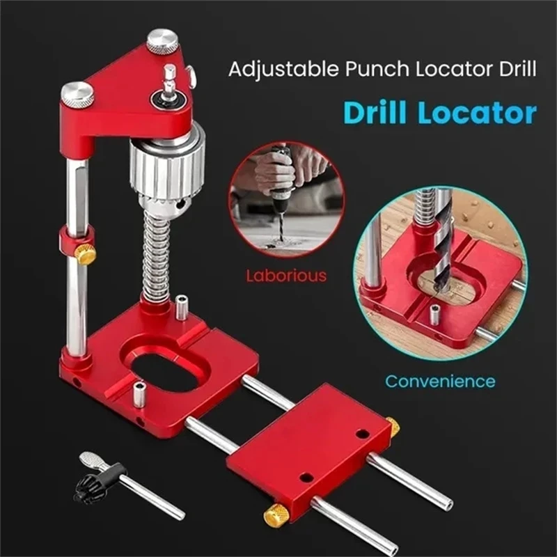 

Woodworking Drill Locator Portable Labor Saving Drilling Template Drill Bits Guide Locators Hole Opener Carpenter DIY Hand Tools