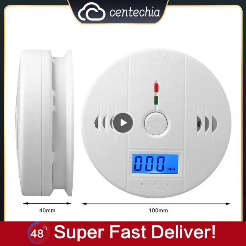 

Carbon Monoxide Alarm Home Detector CO Blue Smoke Detection LCD Display Alarm Carbon Monoxide Detectors Security Alarm For CoRui