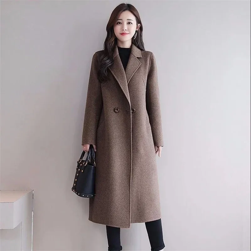 Double Sided Faux Long Wool Coat Women Autumn Winter New Korean Fashion Loose Woolen Jacket Casual Female Overcoat Tide 3XL G533
Double Sided Faux Long Wool Coat Women Autumn Winter New Korean Fashion Loose Woolen Jacket Casual Female Overcoat Tide 3XL G533