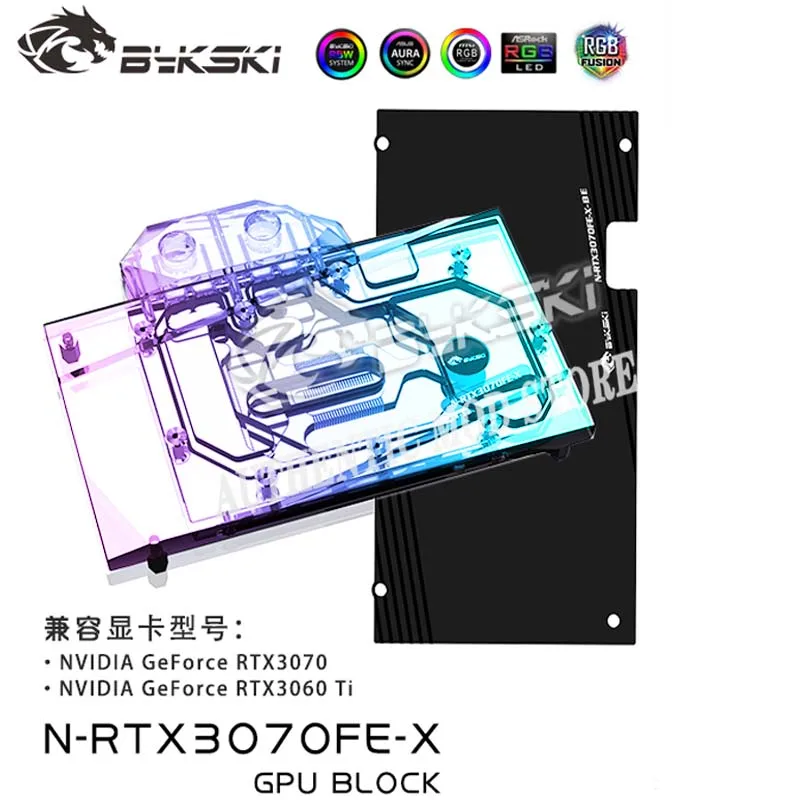 Bykski N-RTX3070FE-X,3070 GPU Water Block For NVIDIA Founders RTX 3070 3060Ti Video Card,GPU Cooler VGA Radiator A-RGB SYNC
Bykski N-RTX3070FE-X,3070 GPU Water Block For NVIDIA Founders RTX 3070 3060Ti Video Card,GPU Cooler VGA Radiator A-RGB SYNC