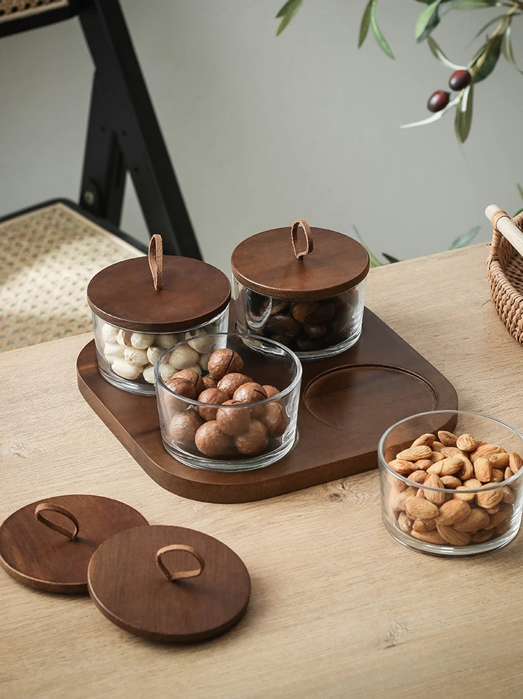 Lead-Free Glass Jar With Tray Transparent Sealed Tank Sealed Tea Cans Snack Storage Bottle Spice Bottle Nuts Container
Lead-Free Glass Jar With Tray Transparent Sealed Tank Sealed Tea Cans Snack Storage Bottle Spice Bottle Nuts Container