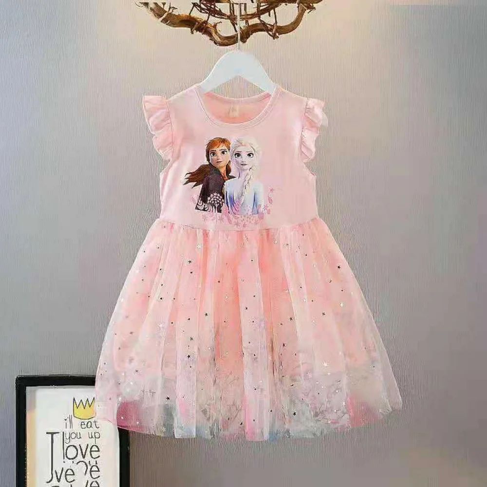Children's Girl's Elsa Gauze Sequin Princess Dress Pink Blue Summer 2023 Frozen Cartoon Print Kids 2-11 Years Sleeveless Dresses
Children's Girl's Elsa Gauze Sequin Princess Dress Pink Blue Summer 2023 Frozen Cartoon Print Kids 2-11 Years Sleeveless Dresses