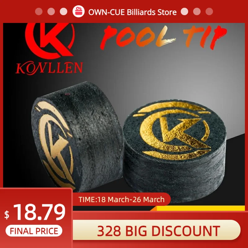 KONLLEN Pool Billiard Cue 14mm M Tip High Hardness 6 Layers Pigskin Tip 3pcs/5pcs Professional Durable Billiard Accessories
KONLLEN Pool Billiard Cue 14mm M Tip High Hardness 6 Layers Pigskin Tip 3pcs/5pcs Professional Durable Billiard Accessories
