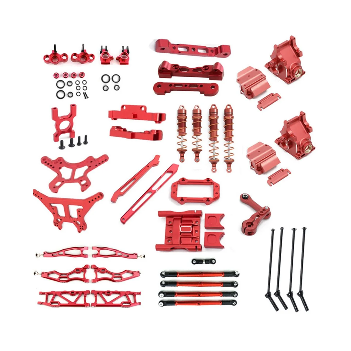 Metal Upgrade Parts Kit Suspension Arm Shock Absorber Drive Shaft for Arrma 1/8 Kraton Outcast 6S Accessories,Red
Metal Upgrade Parts Kit Suspension Arm Shock Absorber Drive Shaft for Arrma 1/8 Kraton Outcast 6S Accessories,Red