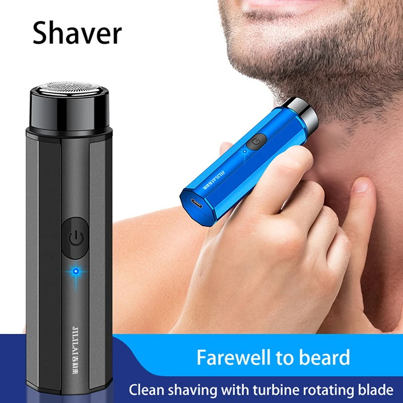 

1 шт., мини-электробритва для мужчин, портативная электрическая бритва, нож для бороды, мужские бритвы с USB, бритва для лица и тела, бритвенный станок