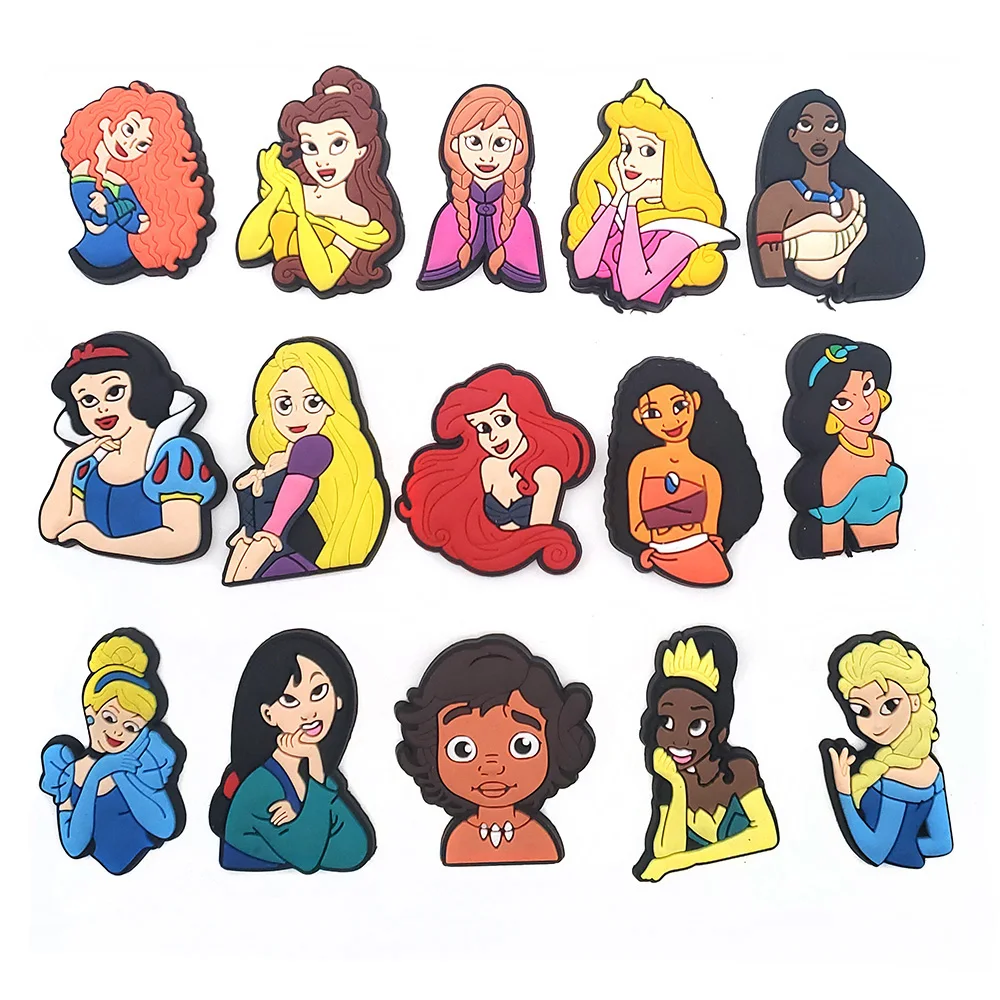 15PCS/set Disney Princess PVC Croc Sandals Shoe Accessories Croc Charms Shoe Decoration Buckle Cute Shoe Charms Kids Favorite
15PCS/set Disney Princess PVC Croc Sandals Shoe Accessories Croc Charms Shoe Decoration Buckle Cute Shoe Charms Kids Favorite