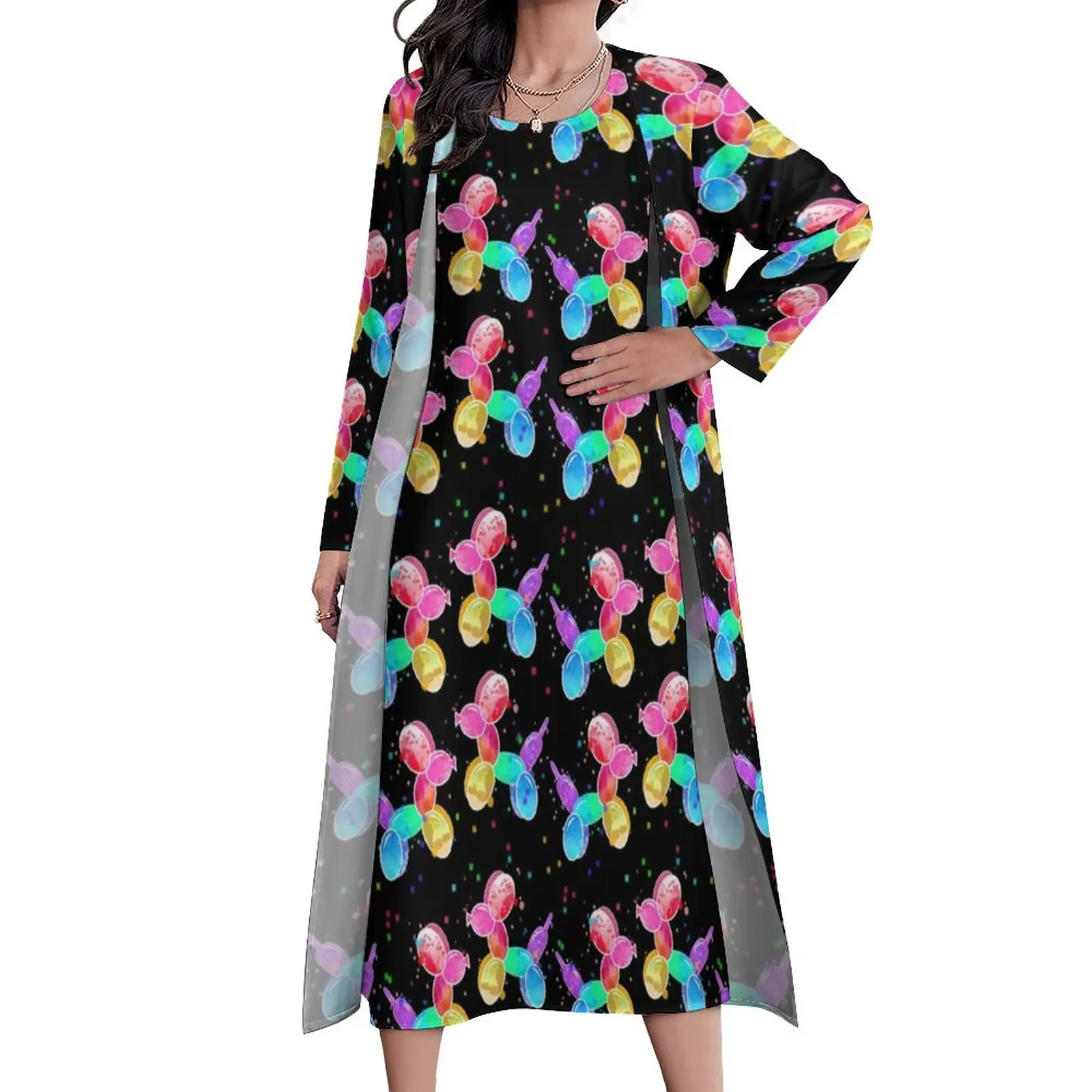 Balloon Dogs Print Dress Autumn Colorful Animal Aesthetic Boho Beach Long Dresses Women Pattern Vintage Maxi Dress 3XL 4XL 5XL
Balloon Dogs Print Dress Autumn Colorful Animal Aesthetic Boho Beach Long Dresses Women Pattern Vintage Maxi Dress 3XL 4XL 5XL