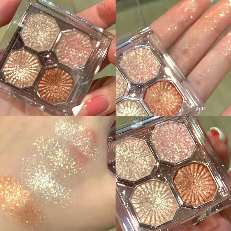 4 Colors Glitter Matte Eyeshadow Pallete Long Lasting Pearly Shimmer Eye Shadow Pigment Makeup Palette Brighten Eyes Cosmetic
4 Colors Glitter Matte Eyeshadow Pallete Long Lasting Pearly Shimmer Eye Shadow Pigment Makeup Palette Brighten Eyes Cosmetic