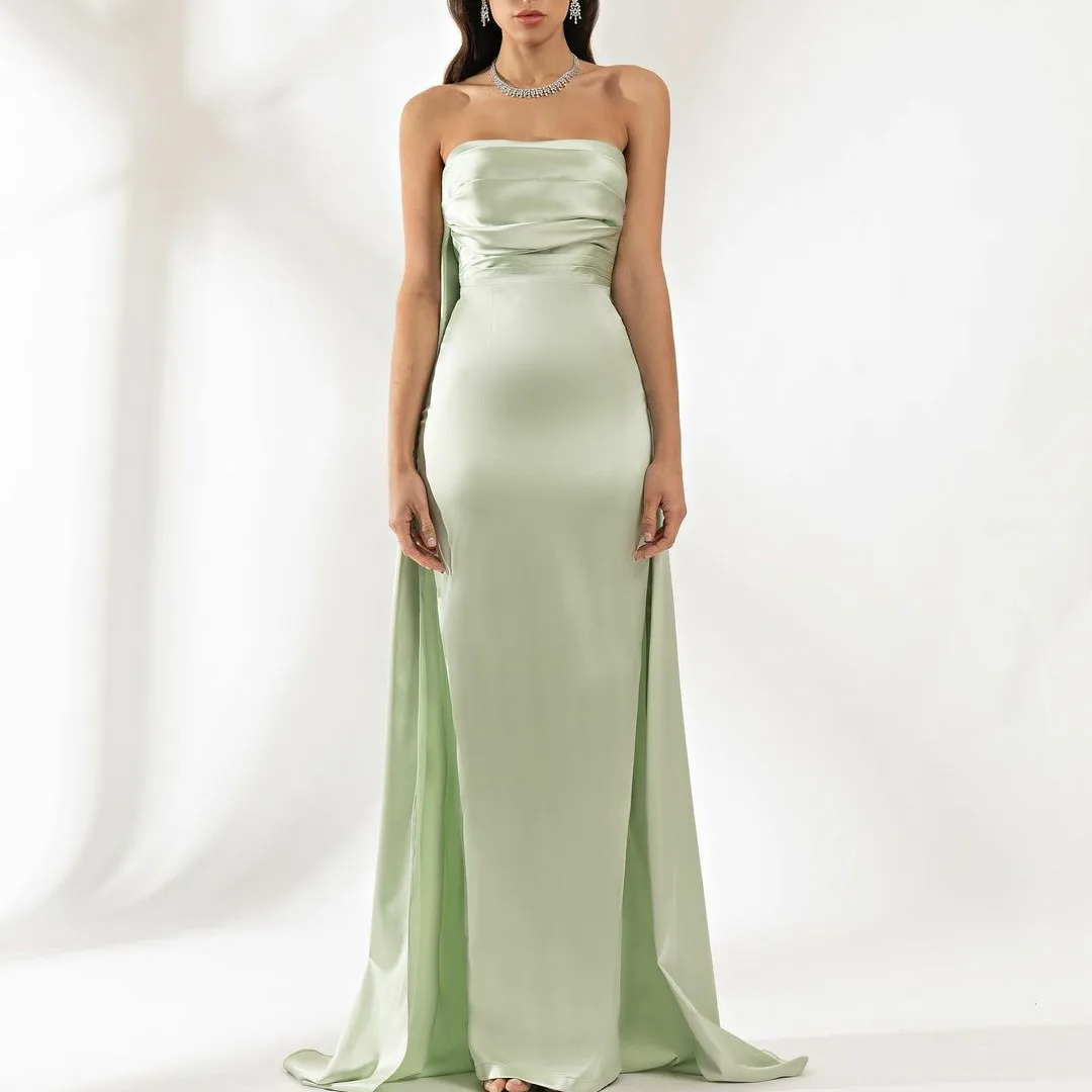 Винтажные Длинные атласные вечерние платья без бретелек
Винтажные Длинные атласные вечерние платья без бретелек