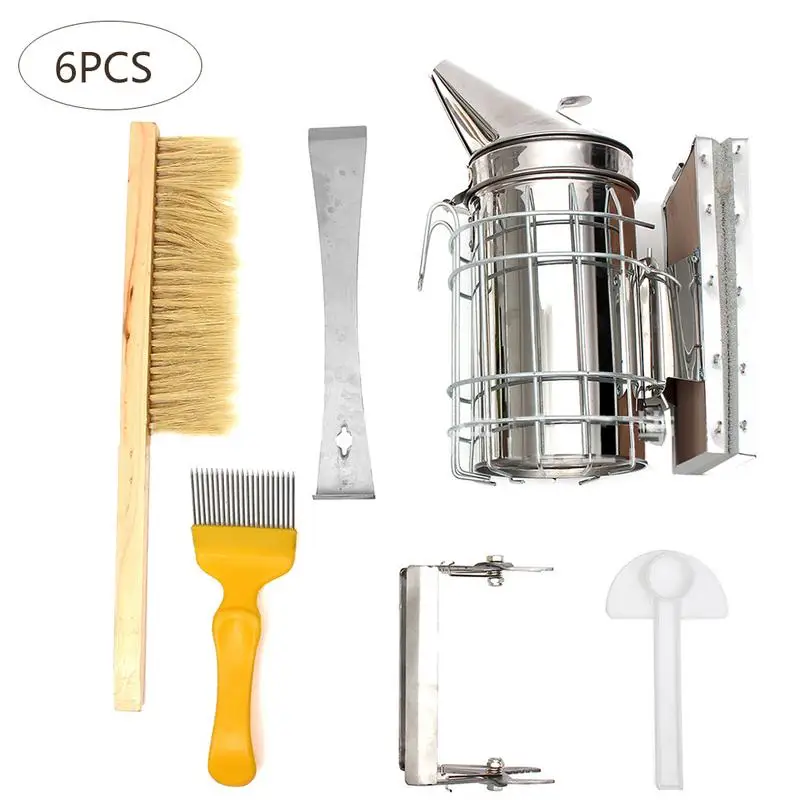 Beekeeping Kit Stainless Steel Beekeeping Bee Hive Smoker Kit Brush Scraper Equipment Tools 8 In 1 Beekeeping Tool Kit Sets 
Beekeeping Kit Stainless Steel Beekeeping Bee Hive Smoker Kit Brush Scraper Equipment Tools 8 In 1 Beekeeping Tool Kit Sets