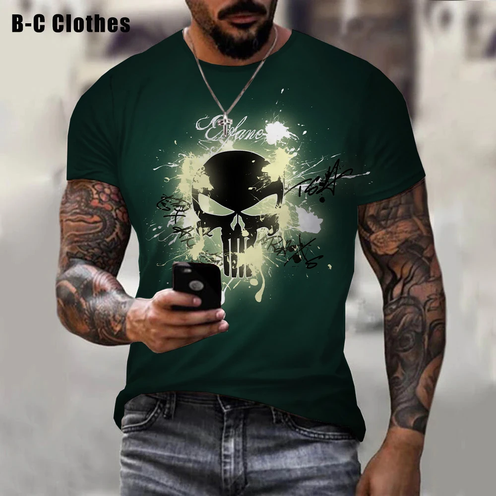 Футболка с забавным 3d-рисунком черепа и головы, с круглым вырезом и коротким рукавом
Футболка с забавным 3d-рисунком черепа и головы, с круглым вырезом и коротким рукавом