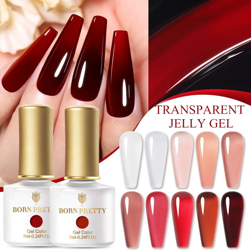 BORN PRETTY New Nail Gel Polishes Jelly Powder Transparent Phototherapy Gel Bare Skin Uv Semi Permanent Varnish Nail Art 
BORN PRETTY New Nail Gel Polishes Jelly Powder Transparent Phototherapy Gel Bare Skin Uv Semi Permanent Varnish Nail Art