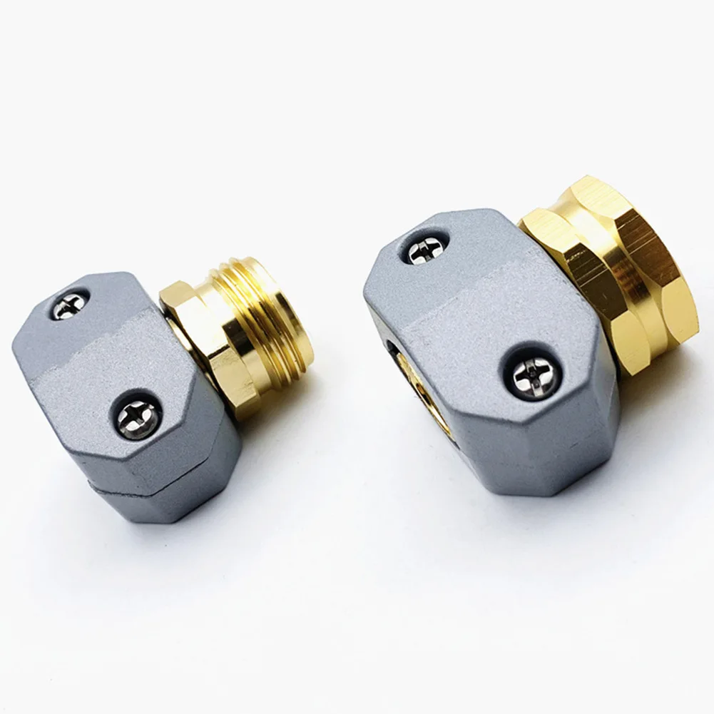 1Pair Male + Female Garden Hose End Clamp Mender Repair Coupler 3/4\" & 5/8\" For Repair Connect The End Of The Water Pipe
1Pair Male + Female Garden Hose End Clamp Mender Repair Coupler 3/4\" & 5/8\" For Repair Connect The End Of The Water Pipe