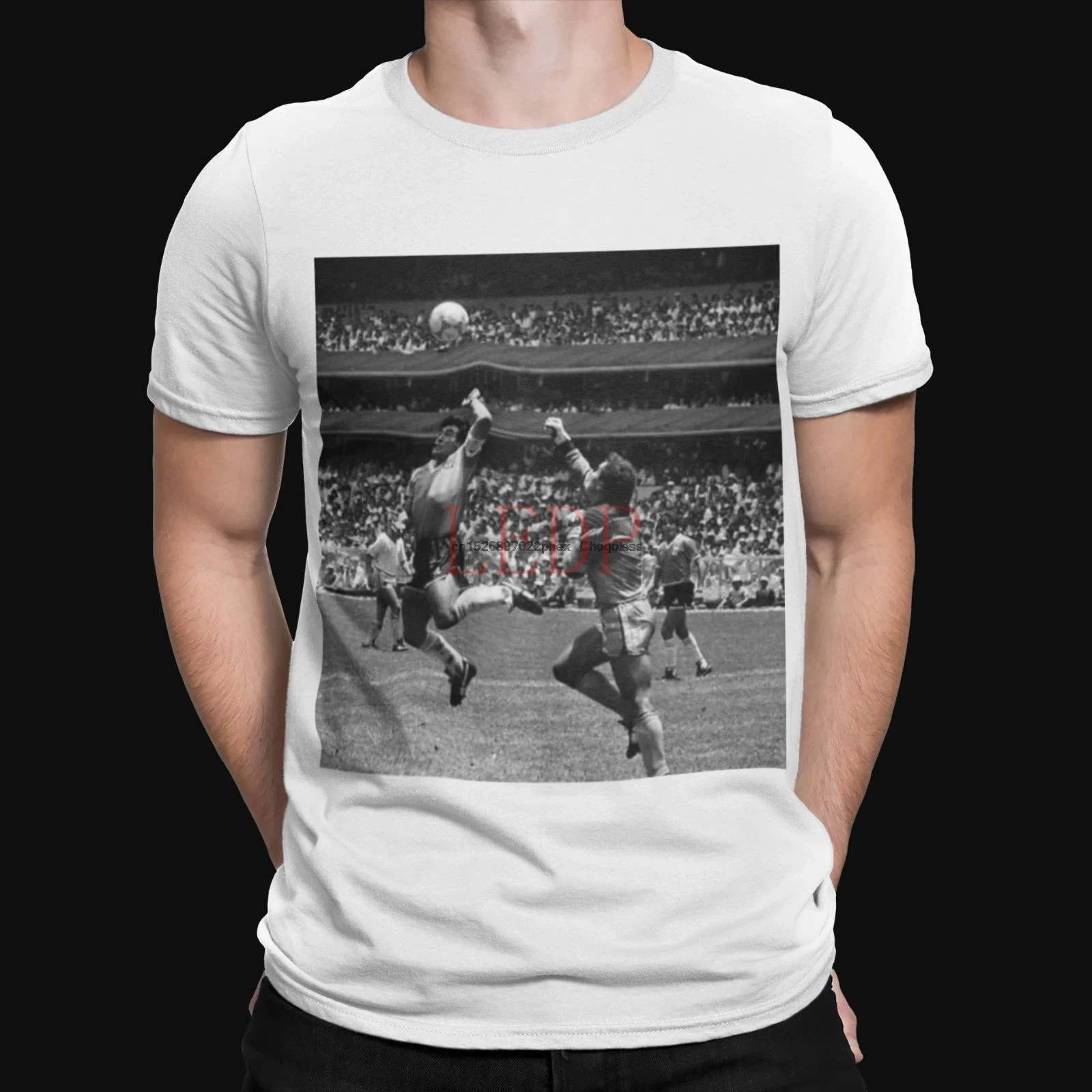 

Diego Maradona T-Shirt Retro Tee Hand of God Mexico 86 Argentina England