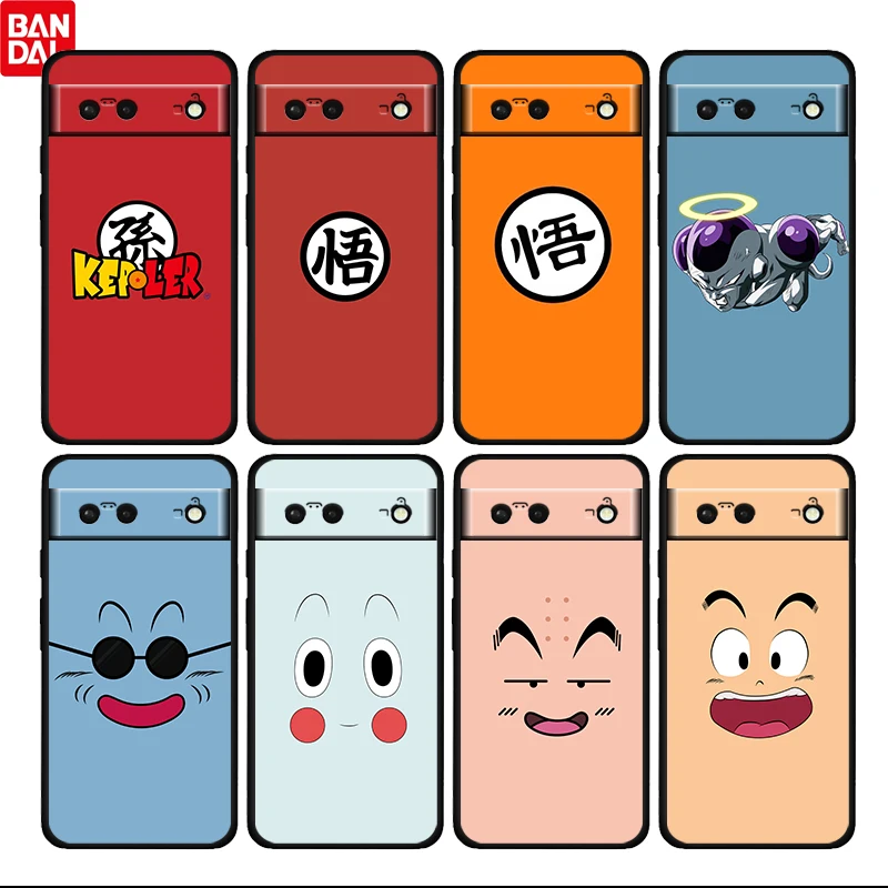 

Anime Dragon Ball Z Goku Face For Google Pixel 6 6a 6Pro 5 5a 4 4a XL 5G Black Soft Phone Case Silicone Cover Fundas Coque Capa